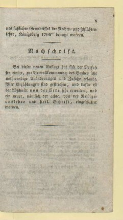 Nachschrift