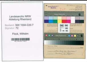 Entnazifizierung Wilhelm Flock , geb. 11.12.1904 (Hafenmeister)