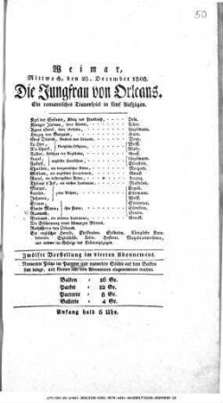 Die Jungfrau von Orleans