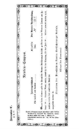Formular C. Renten-Coupon