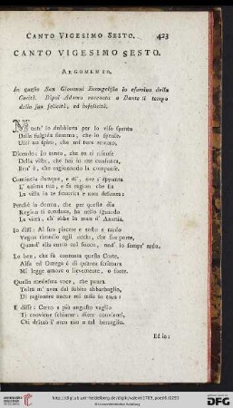 Canto vigesimo sesto