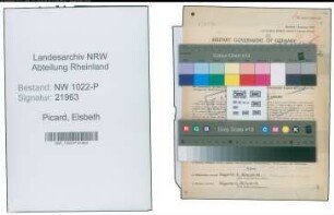 Entnazifizierung Elsbeth Picard , geb. 03.07.1914 (Lehrerin)