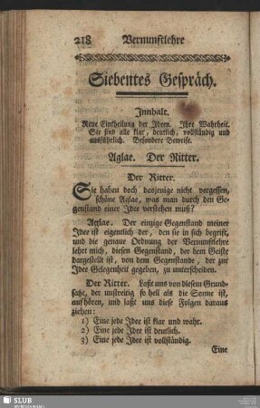 Siebentes Gespräch