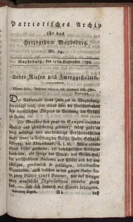 Nr. 24. Magdeburg, den 15ten September 1792