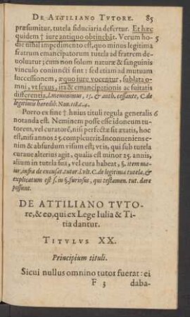 Principium tituli.