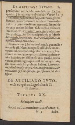 Principium tituli.