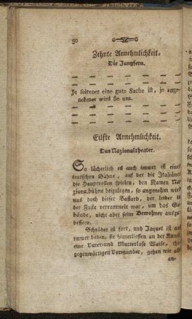 Eilfte Annehmlichkeit. Das Nazionaltheater. - Sechzehnte Annehmlichkeit. Der Stephansthurm.