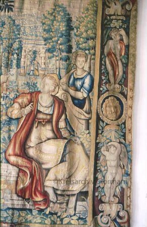 Schloß Reinbek: Festsaal: Wandteppich
