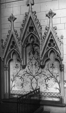 Erfurt, Augustinerkirche St. Philippus und Jakobus, Chor, Südseite, Sediliennische