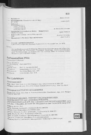 Aufbaustudium Film