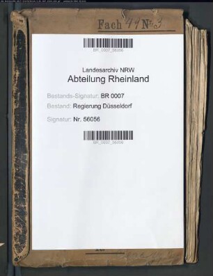 Etats des Gefängnisses Kleve Band 3