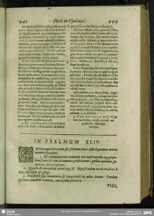 In Psalmum XLIV. Psalmus XLIV.