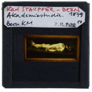 Stauffer-Bern, Liegender männlicher Akt