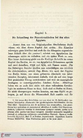 5: Die Behandlung der Frauenkrankheiten bei den alten Ägyptern