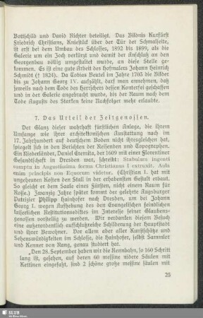 7. Das Urteil der Zeitgenossen