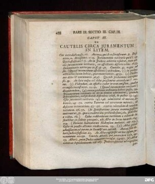 Caput III. De Cautelis Circa Iuramentum In Litem.