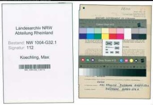 Entnazifizierung Max Koechling , geb. 22.02.1882 (Techn.Angestellter)