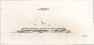 Gsaenger, Gustav; München, Schenkendorfstr.; Raab-Karcher GmbH - Vorprojekt Neuanlage, Variante zum Plan vom 31. Mai 1941 (Ansicht)
