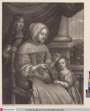 [Eine nähende Frau; A Woman Sewing]