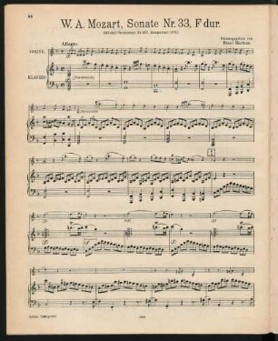 Violine und Klavier[, KV 377]
