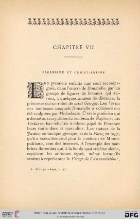 Chapitre VII: Paganisme et christianisme