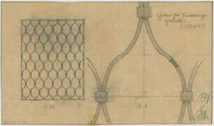 Fischer, Theodor; München; Bayerische Geschützwerke - Verwaltungsgebäude - Gitter (Details)