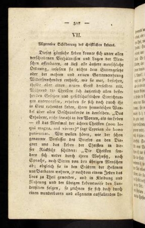 312, 7. Allgemeine Schilderung des christlichen Lebens.