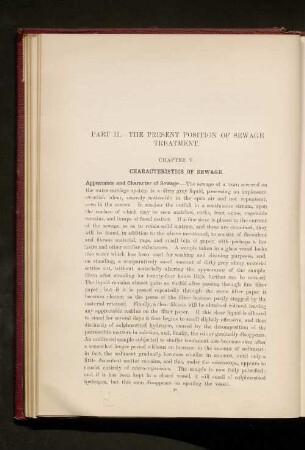 Part II. - The present Position of Sewage Threatment