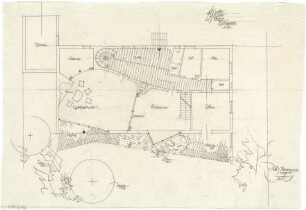 Gsaenger, Gustav; Landhaus Dr. Hans Högg - Grundriss EG