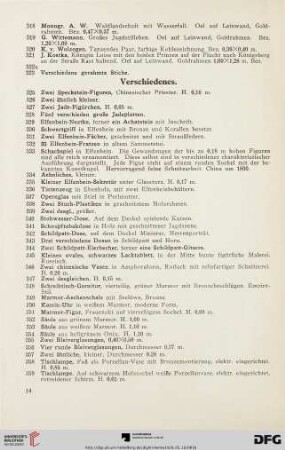 Verschiedenes (Nr. 324-376)