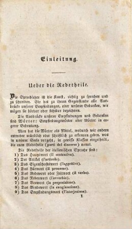 Theoretisch-praktische italienische Sprach-Lehre für öffentlichen, Privat- und Selbst-Unterricht