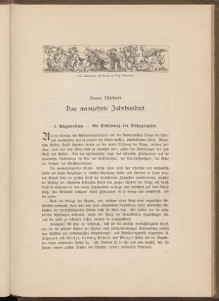 Vierter Abschnitt. Das neunzehnte Jahrhundert.
