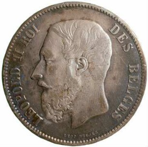 Münze, 5 Francs (FRF), 1869