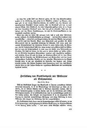 Herstellung von Rundfunkgerät mit Wellpappe als Stützmaterial