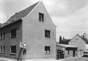 Oschatz, Breite Straße 43. Wohnhaus. Eckansicht