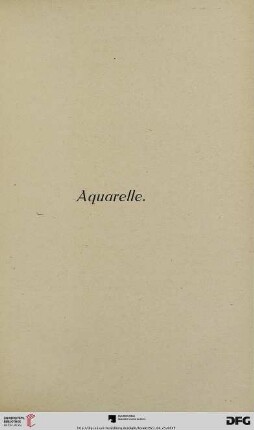 Aquarelle (Nr. 210-260)