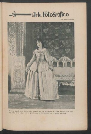 Arte Fotográfica - Señora Isabel Arris de Loredo