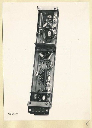 Spektrometer 3-12cm, Markenteil II typ S.-Nr. 96.70011.1 von unten, Foto 1954
