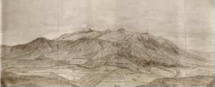 Der Pichincha und die Stadt Quito