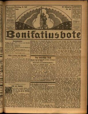 Ausgabe vom Sonntag, den 15. Juli 1923.