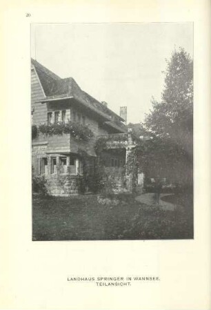 Landhaus Springer in Wannsee. Teilansicht