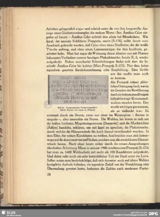Pompejanisches Vermietungsplakat
