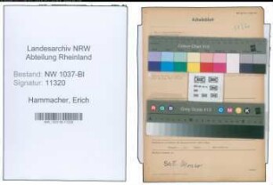 Entnazifizierung Erich Hammacher , geb. 10.08.1904 (Angestellter)