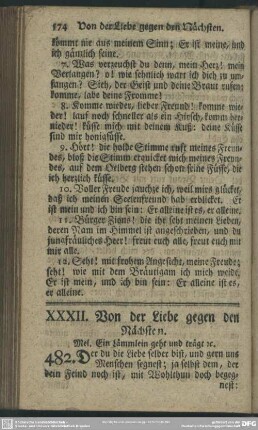XXXII. Von der Liebe gegen den Nächsten