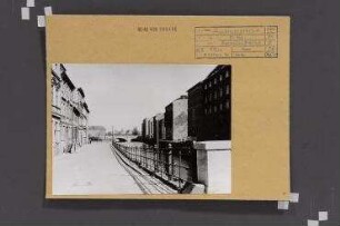 Straßenansicht. Berlin, Mitte, Friedrichsgracht (ab 1969 an dieser Stelle verkürzt)/Märkisches Ufer