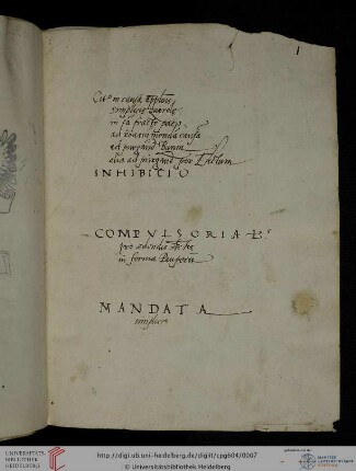 Inhaltsverzeichnis, überwiegend zum ersten, heute nicht mehr mit eingebundenen Teil des Buches, ohne Angabe von Seitenzahlen