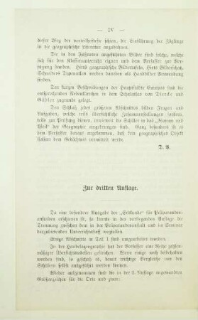 Zur dritten Auflage