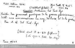Historia Gallica C 0436.c,misc.44: Historia Gallica C 0436.c,misc.44