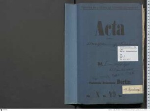 Organisation und Verwaltung des Metallhüttenmännischen Laboratoriums