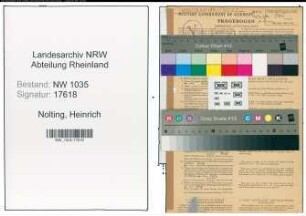 Entnazifizierung Heinrich Nolting , geb. 21.08.1893 (Kaufmaennischer Angestellter)